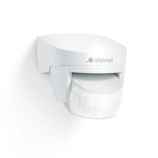 Steinel Bewegungsmelder IS 140-2 weiß, 140° Bewegungsensor, max. 14 m Reichweite, Innen und Außen, IP54