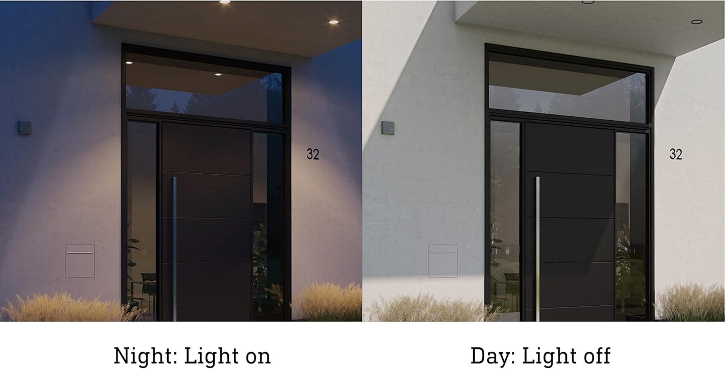 Steinel Dämmerungssensor NightmatIQ Anthrazit, Dämmerungsschalter außen, Lichtsensor für Außenbeleuchtung, IP54, 230 V