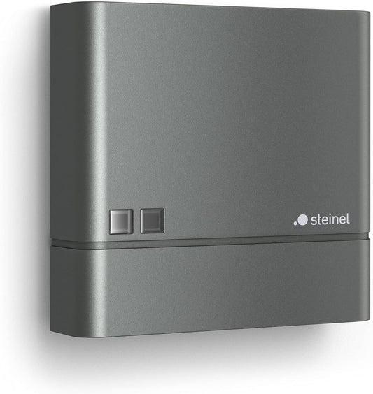 Steinel Dämmerungssensor NightmatIQ Anthrazit, Dämmerungsschalter außen, Lichtsensor für Außenbeleuchtung, IP54, 230 V