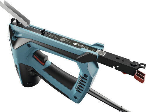 Novus Elektrotacker J-120 (Für Feindrahtklammern bis 14 mm und Nägel bis 16 mm, Gewicht: 1,4 kg, Farbe Blau, Handtacker, Tackerpistole) 031-0362