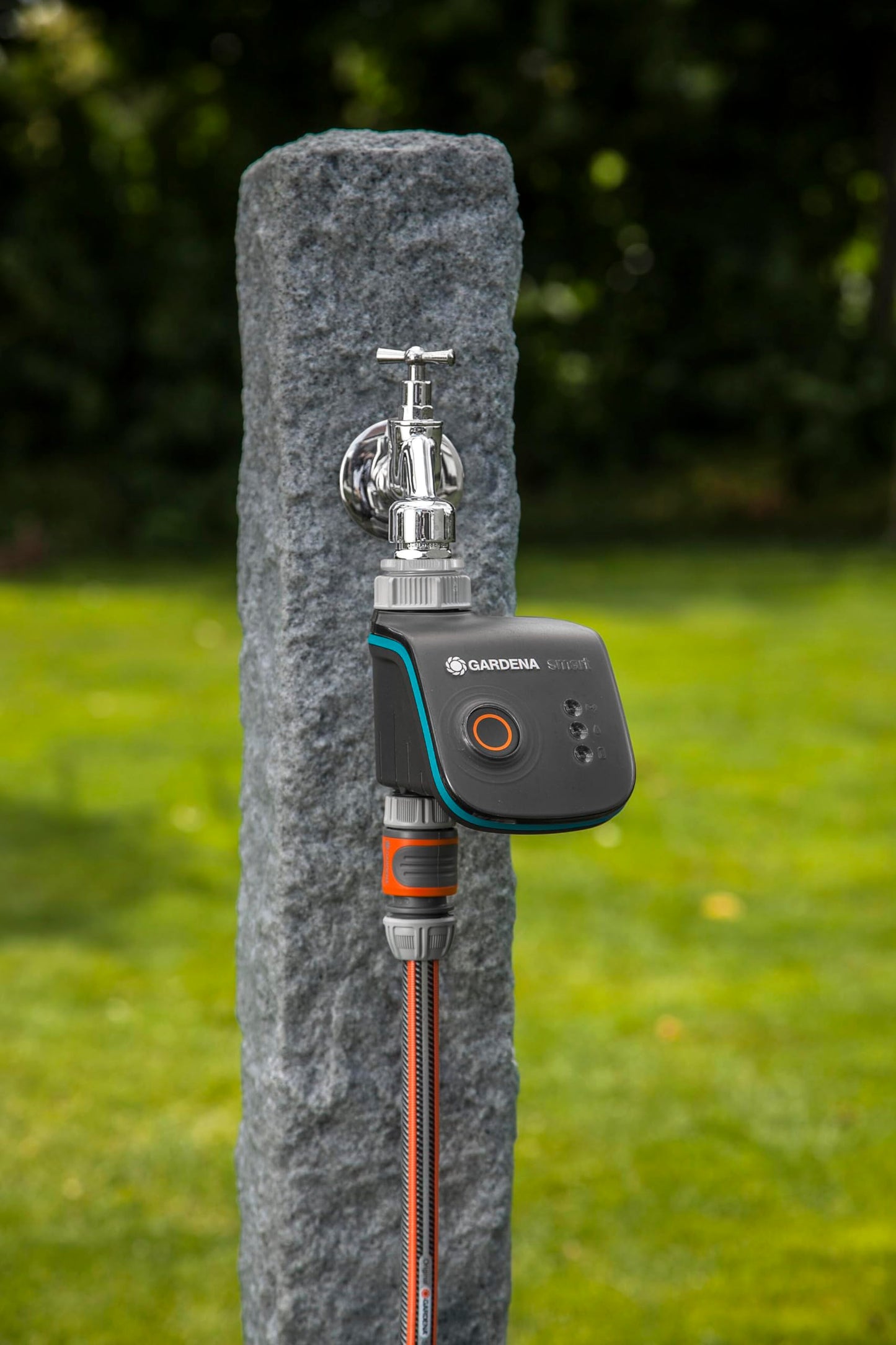 GARDENA smart Water Control set: Intelligente regeling, incl. smart Water Control en smart Gateway, met besproeiingscomputer, planten bsproeien via smart app, vorstwaarschuwingssysteem (19103-20)