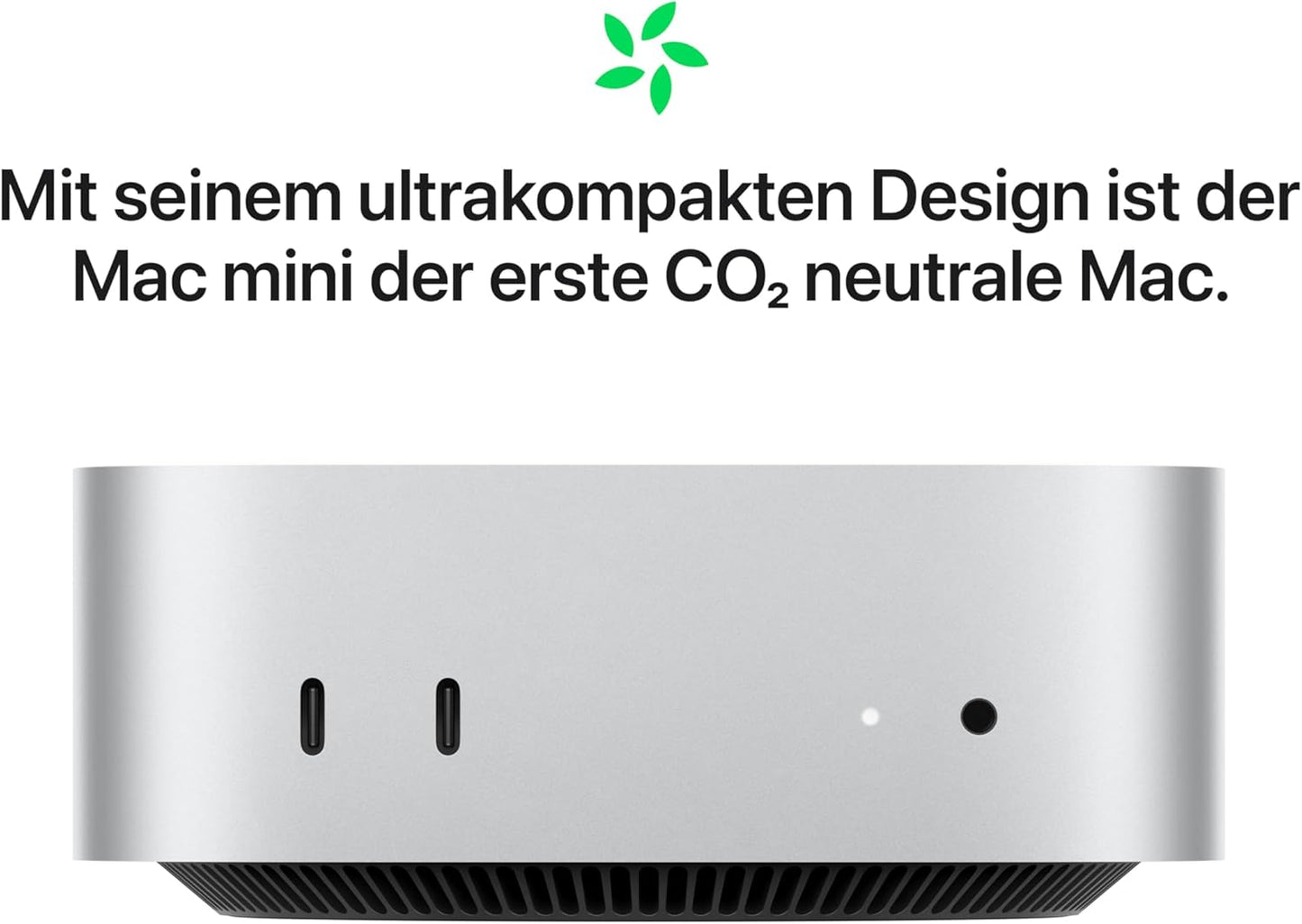Apple Mac mini Desktop-Computer mit M4 Chip mit 10 Core CPU und 10 Core GPU: 16 GB gemeinsamer Arbeitsspeicher, 256 GB SSD Speicher, Gigabit Ethernet. Funktioniert mit iPhone/iPad