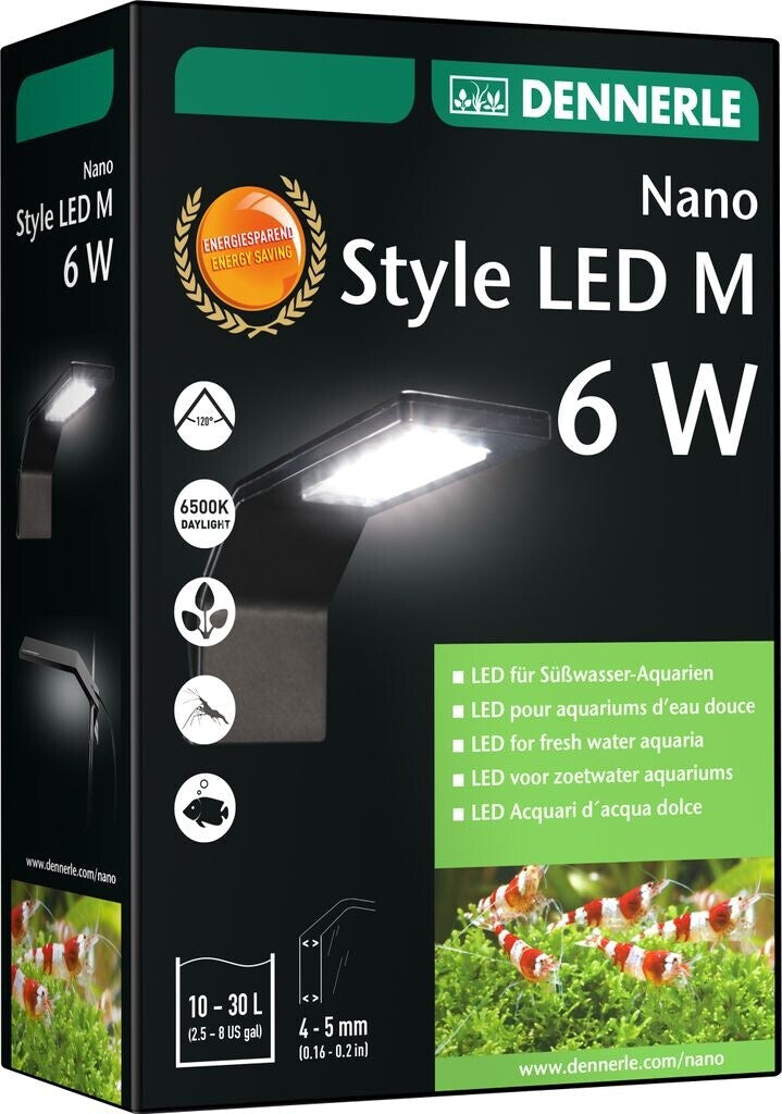 Dennerle 1132 Nano Style LED M 6 Watt Beleuchtung für Süßwasser Aquarien von 10-30 Liter