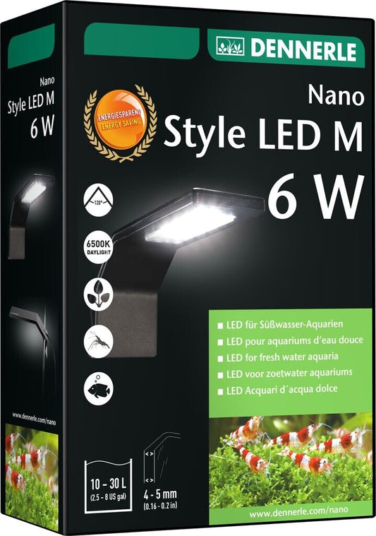 Dennerle 1132 Nano Style LED M 6 Watt Beleuchtung für Süßwasser Aquarien von 10-30 Liter