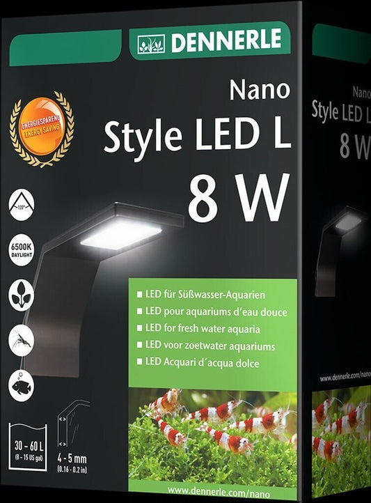 Dennerle 1133 Nano Style LED L 8 Watt Beleuchtung für Süßwasser Aquarien von 30-60 Liter