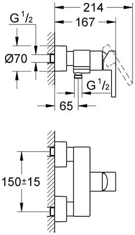 Grohe Lineare Brause- und Duschsysteme - Brausearmatur chrom 33865001
