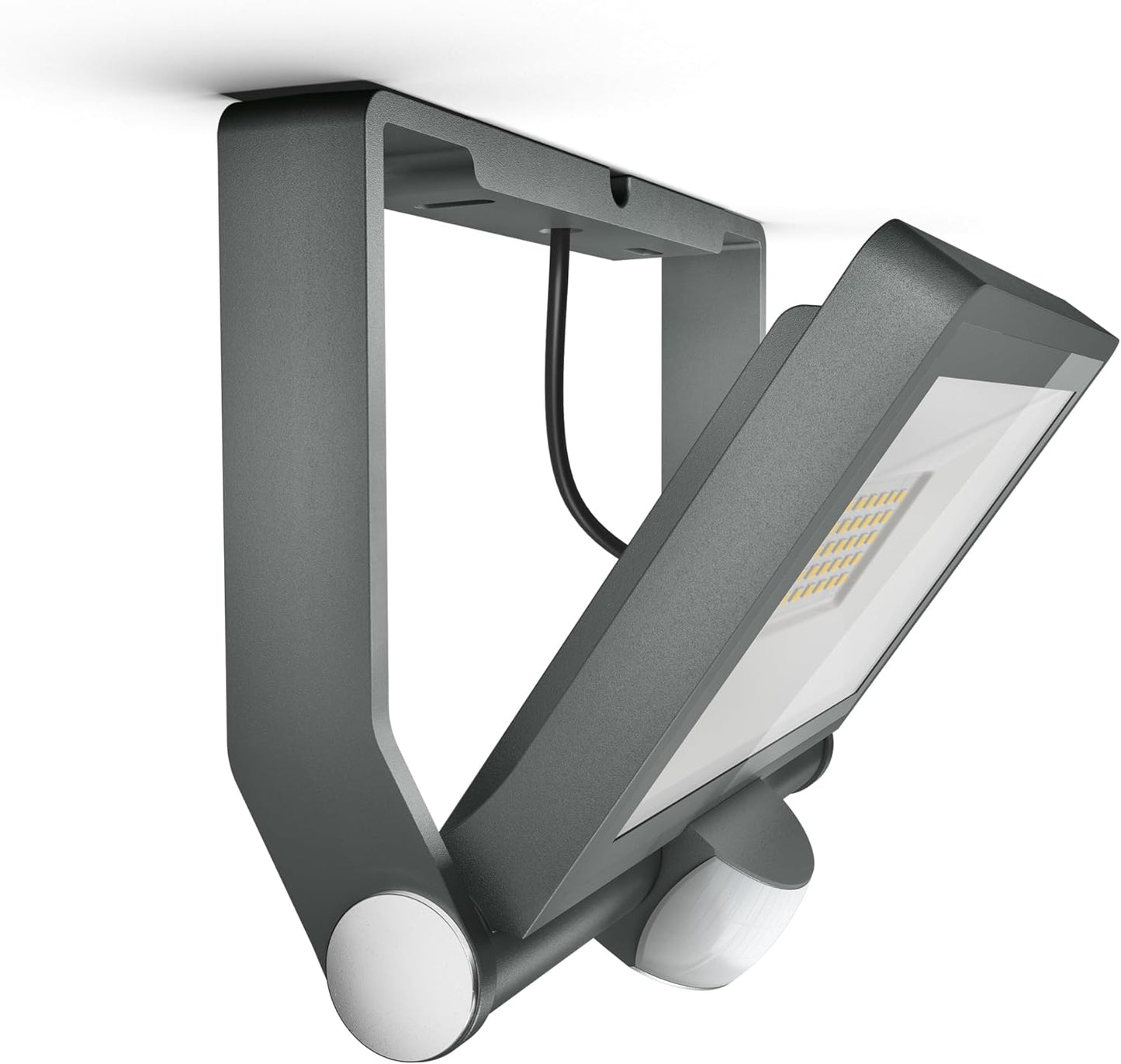 Steinel LED-Außenstrahler XLED ONE XL S Anthrazit, 180°-Bewegungsmelder, 42,6 W, 4200 lm bei 3000K, Aluminium, für Zufahrt, Hof und Garten, 065263 [Energieklasse E]