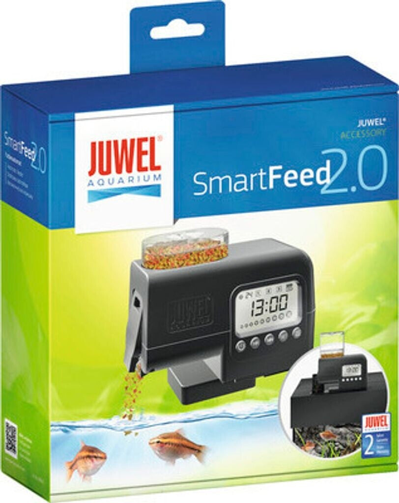 JUWEL SmartFeed 2.0 Premium Futterautomat Aquarium digital für Flocken & Granulat