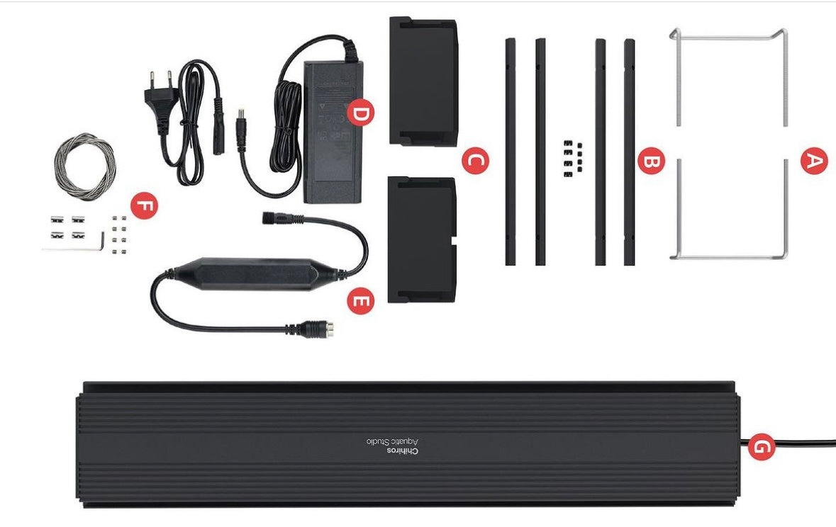 Chihiros Universal WRGB 800 LED Aquarium Lampe App Steuerung inkl. Controller IP67