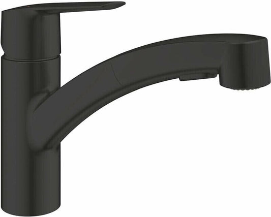 Grohe QuickFix Start Spültischarmatur schwarz matt 303072431 mit Brause