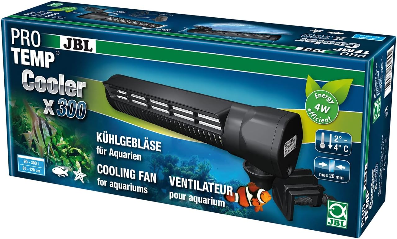 JBL ProTemp Cooler X300 Gen2 Aquarium Kühlgebläse 90–300L Süß-Meerwasser