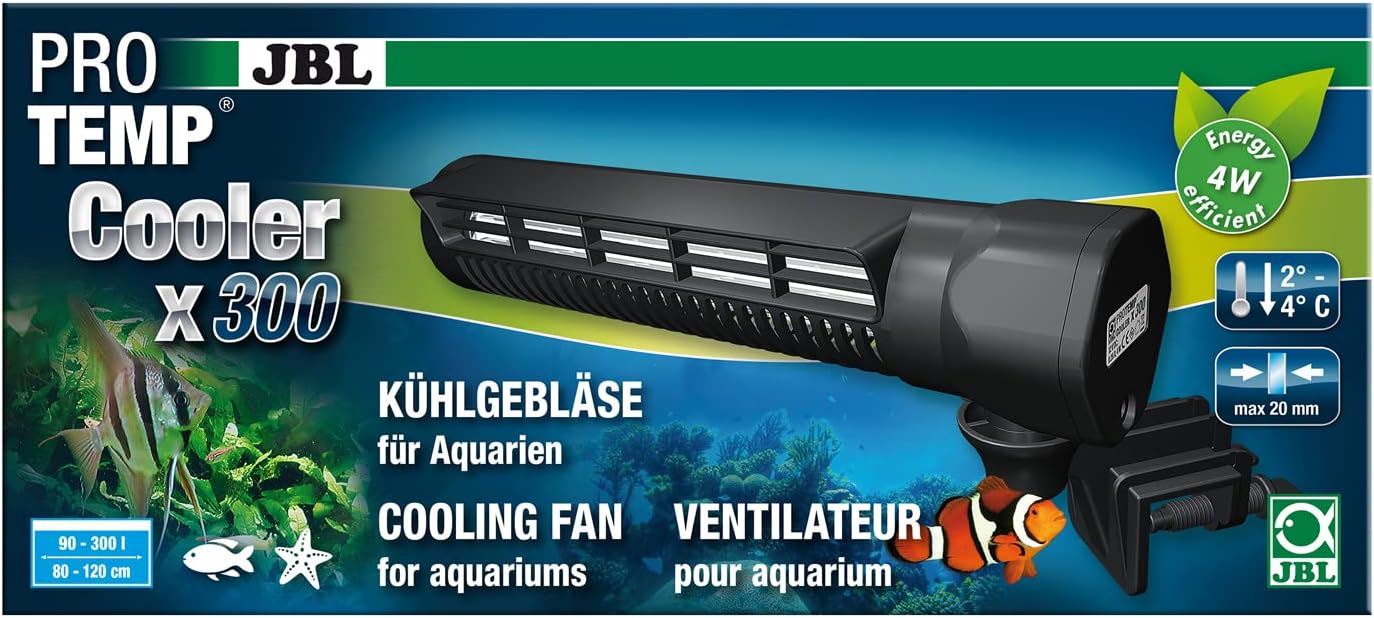JBL ProTemp Cooler X300 Gen2 Aquarium Kühlgebläse 90–300L Süß-Meerwasser