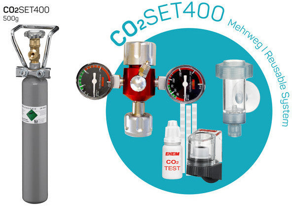 Eheim CO2 Set 400 Kom­plett­set + 500g Mehr­weg­fla­sche