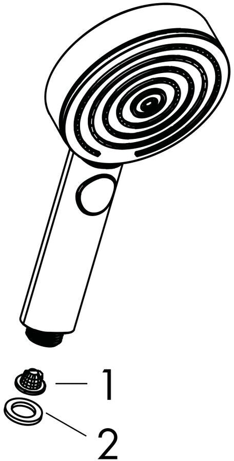 Hansgrohe Pulsify Select Handbrause 105 Relaxation 3jet L: 224 schwarz matt (24110670)