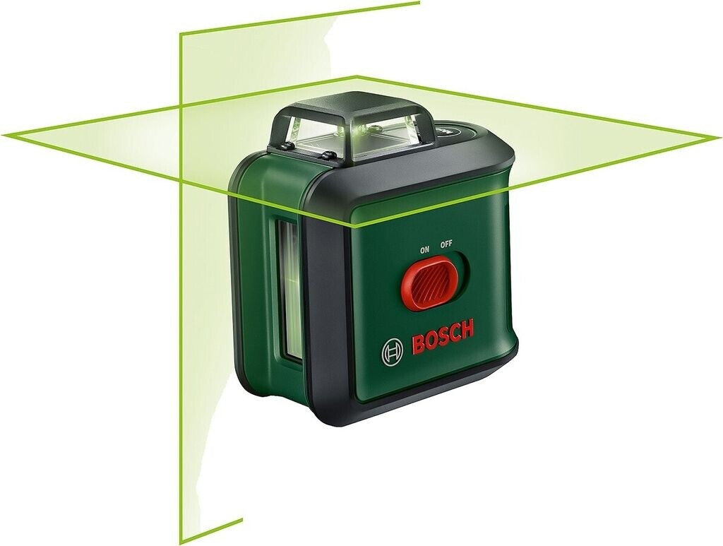 Bosch Kreuzlinienlaser UniversalLevel 360 (vertikale + horizintale Laserlinien inkl. 360° zum Ausrichten im ganzen Raum, im Karton)