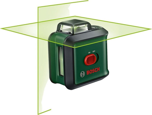 Bosch Kreuzlinienlaser UniversalLevel 360 (vertikale + horizintale Laserlinien inkl. 360° zum Ausrichten im ganzen Raum, im Karton)
