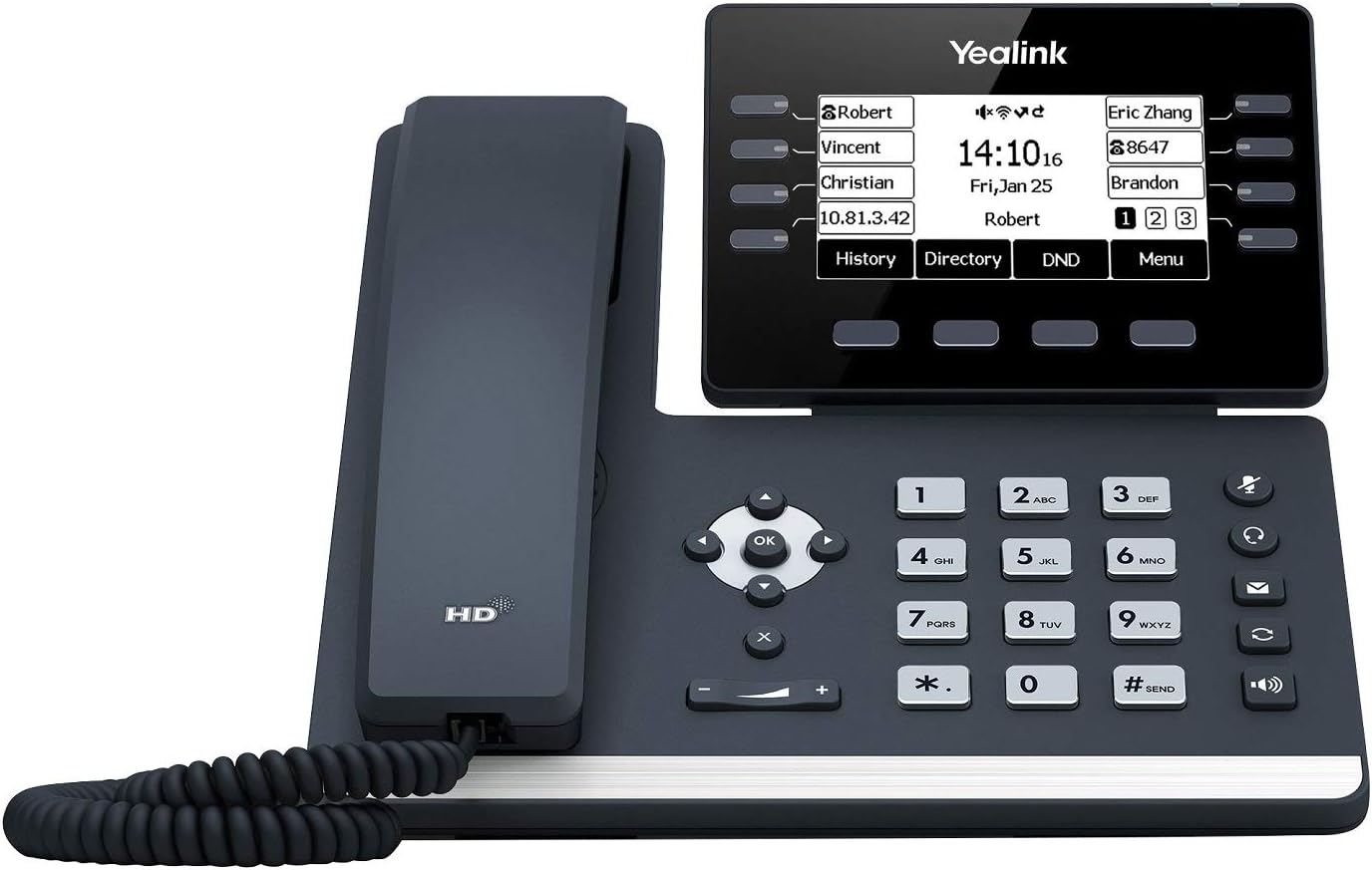 Yealink IP Telefon SIP-T53 VoIP-Telefon, schwarz