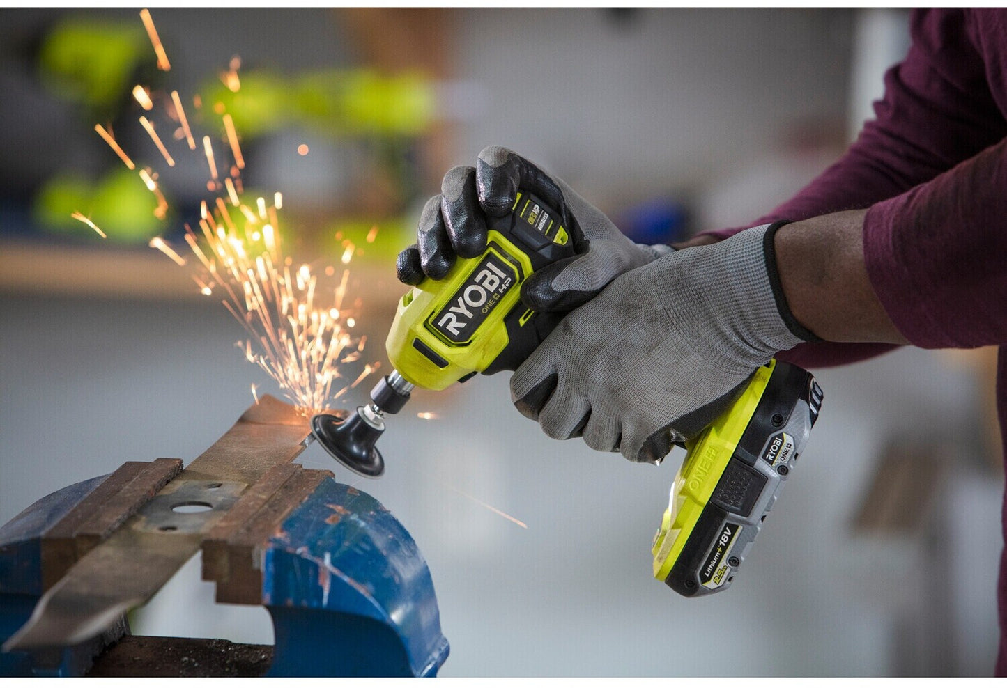 Ryobi ONE+ HP Brushless RDG18C-0 Geradschleifer 18 V (ohne Akku)