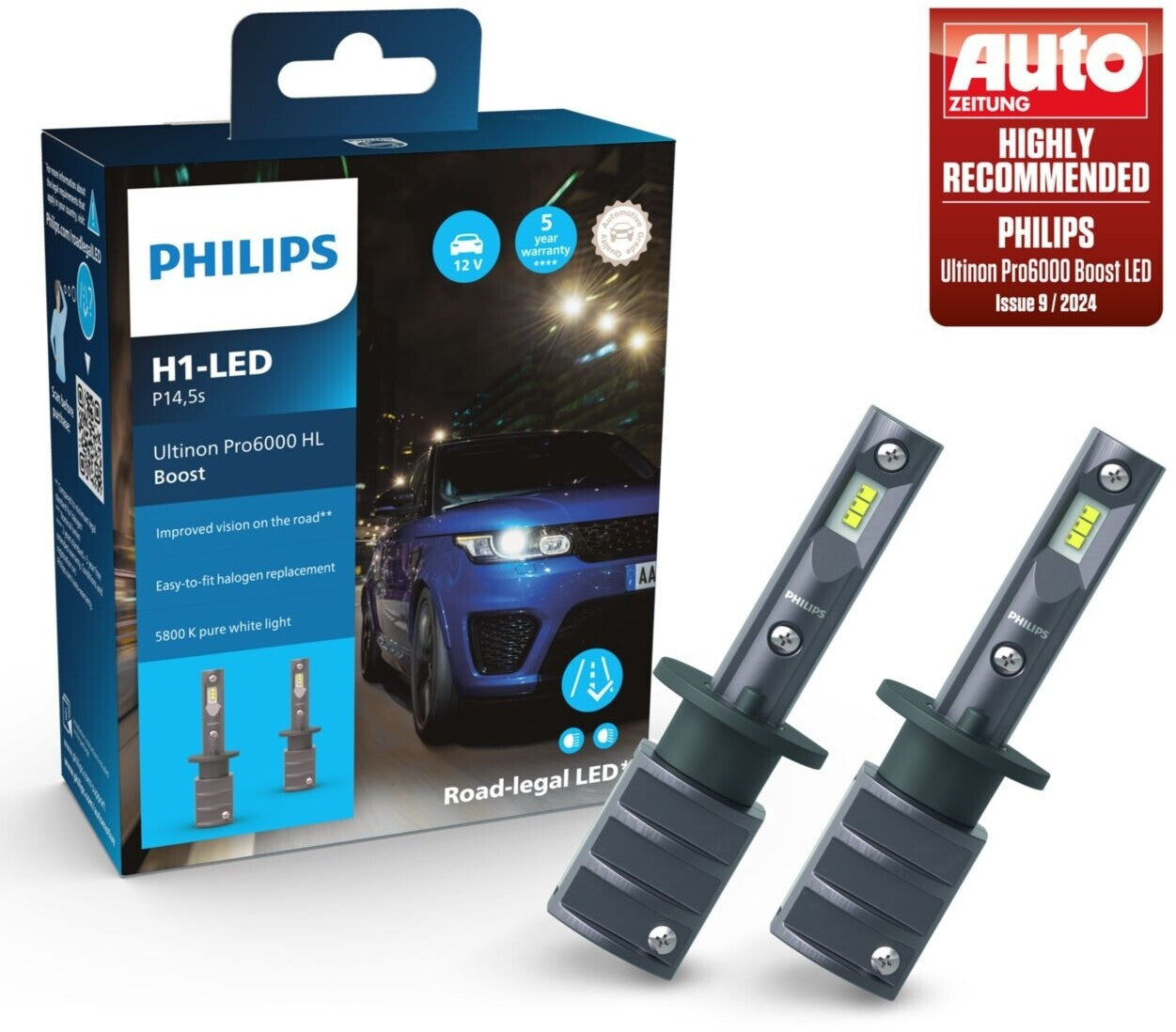 Philips Ultinon pro6000 H1 LED Boost (11258U60BX2)