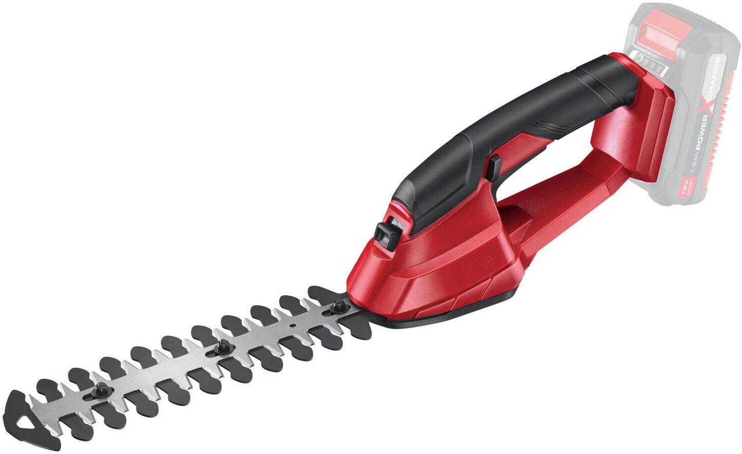 Einhell GE-CG 18 Li Solo
Einhell Akku-Gras- und Strauch­sche­re GC-CG 18 Li-Solo Power X-Change (18 V, 100 mm / 200 mm Schnitt­län­ge, wech­sel­ba­res Gras­schnei­de­blatt + Strauch­mes­ser, ohne Akku)