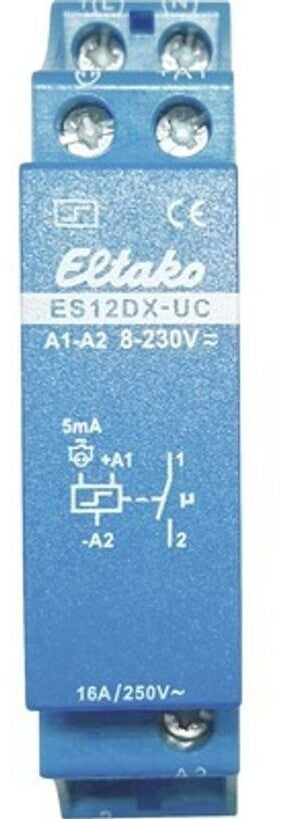 Eltako Strom­stoß-Schal­ter ES12DX-UC, 1 Schließer 16 A ES12DX-UC 8