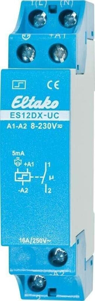 Eltako Strom­stoß-Schal­ter ES12DX-UC, 1 Schließer 16 A ES12DX-UC 8