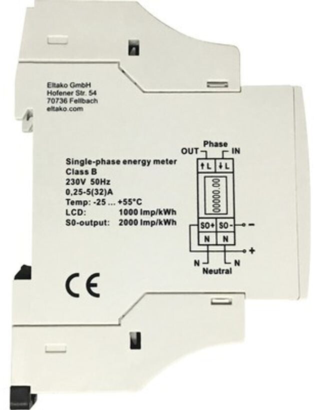 Eltako WSZ15DE-32A 28032615 230V Wech­sel­strom­zäh­ler