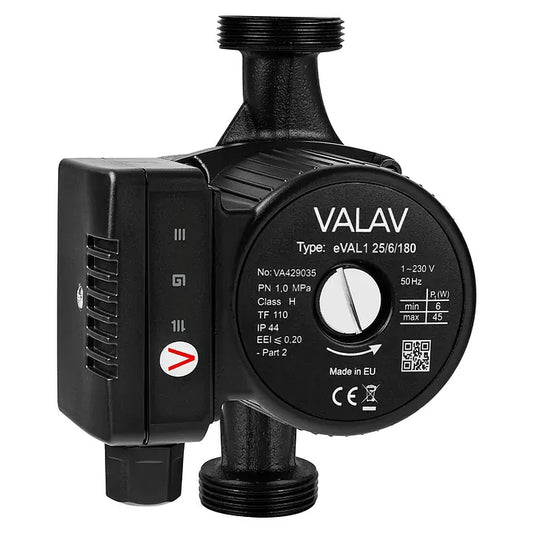 EVAL1 Umwälzpumpe 25/4-180 Hocheffizienzpumpe 180 mm 3-Stufen