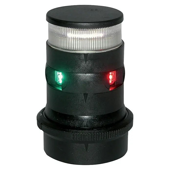 Aqua Signal Serie 34 Dreifarben-Navigationslaterne LED, Tragweite: 2 sm, 12 V - 24 V, Schwarz