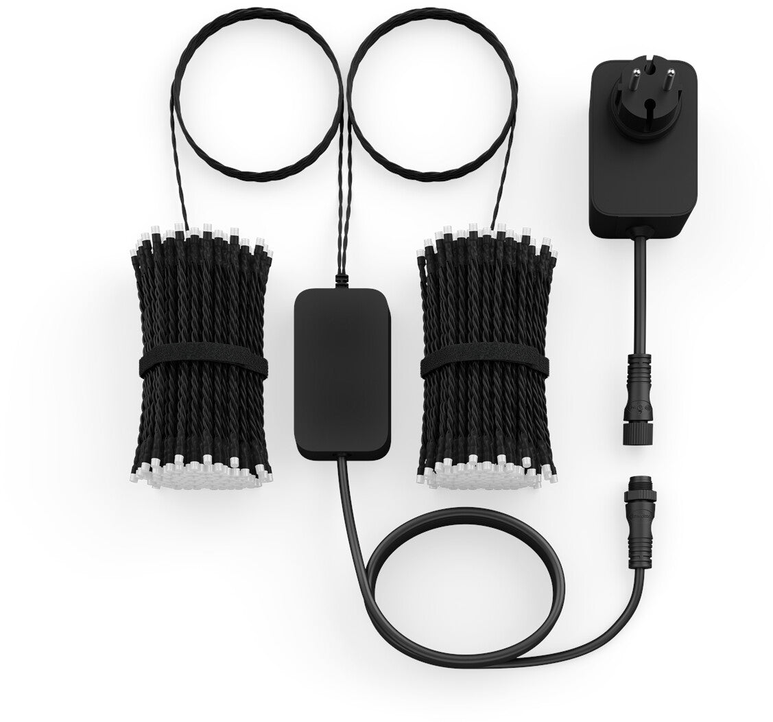 Philips Hue Festavia LED-Lichterkette 40 m (500 LEDs, RGBW, Smart Home, Innen & Außen, Schwarz, IP54)