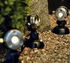 Oase LunAqua Mini LED Warm 50513 Teichbeleuchtung 3er Set 12V IP68 180° schwenkbar