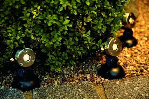 Oase LunAqua Mini LED Warm 50513 Teichbeleuchtung 3er Set 12V IP68 180° schwenkbar