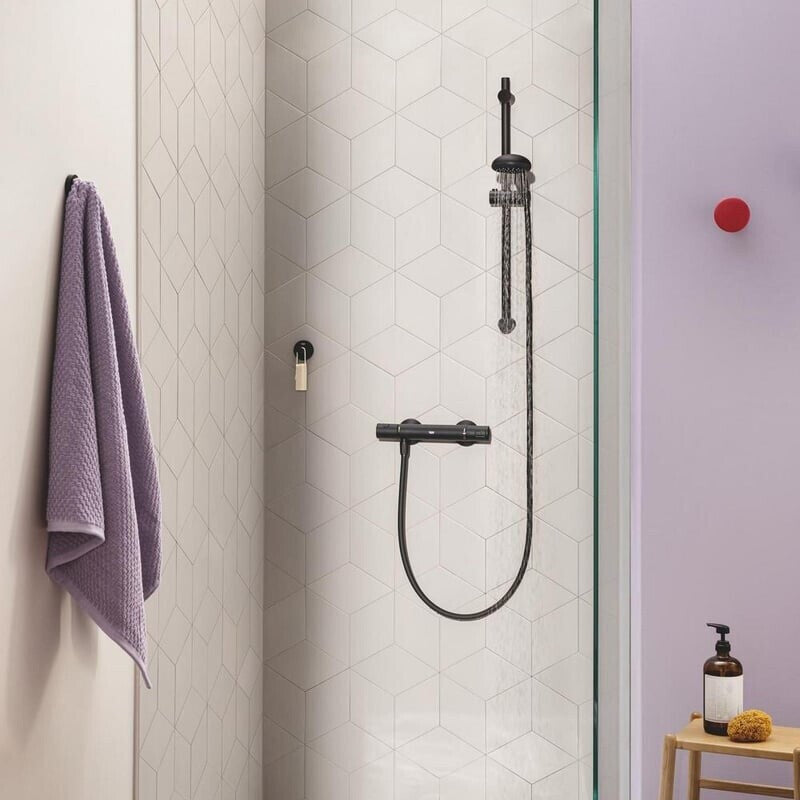 GROHE Precision Start Thermostat-Brausebatterie 1/2″ matt black (345942430)