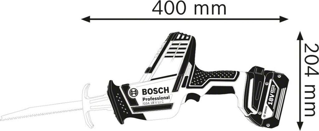 Bosch GSA 18 V-LI C Professional Säbelsäge 18V ohne Akku SDS Pendelhub