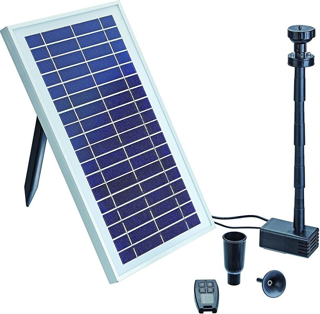 Oase PondoSolar 600 Control Springbrunnenpumpe mit Solarmodul und Licht