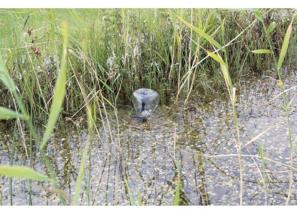 Oase PondoSolar 600 Control Springbrunnenpumpe mit Solarmodul und Licht