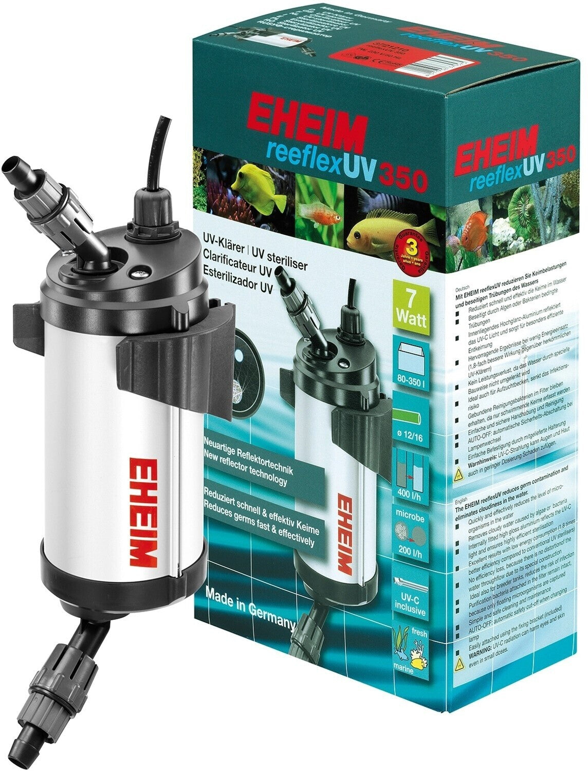 EHEIM reeflexUV 350 UV-Klärer 9W für Aquarien bis 350 Liter