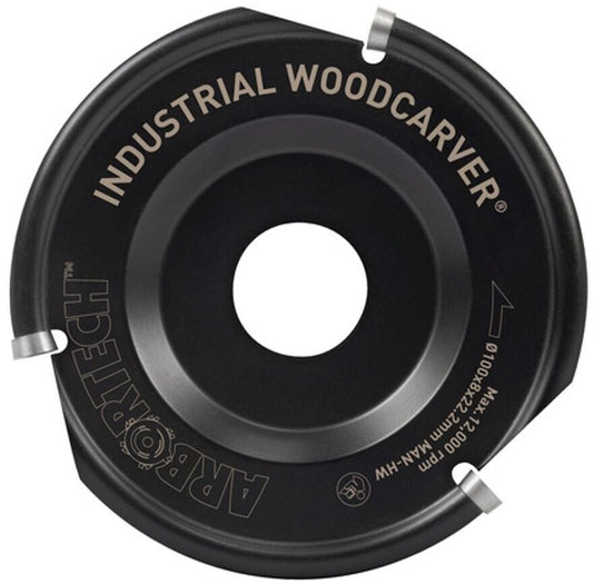 Arbortech IND.FG.100.60 Industrial Woodcarver Scheibenfräser 100 mm, 8 mm Schaft