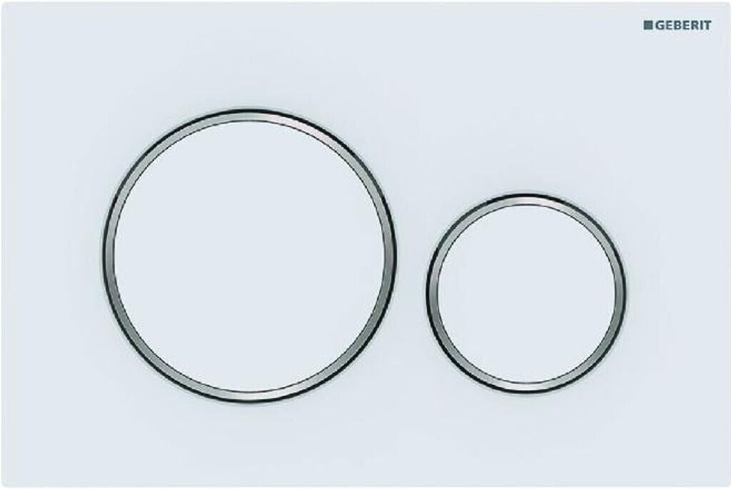 Geberit Sigma 20 Betätigungsplatte 2-Mengen-Spülung Weiß/Matt Chrom