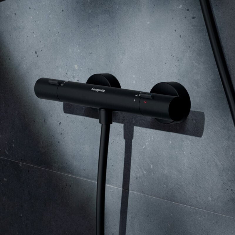 Hansgrohe Ecostat Fine Brausethermostat Aufputz 13324670 Matt Schwarz