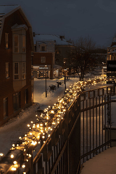 Konstsmide 3868-100 LED Lichtervorhang 80 LEDs Warmweiß Innen/Außen