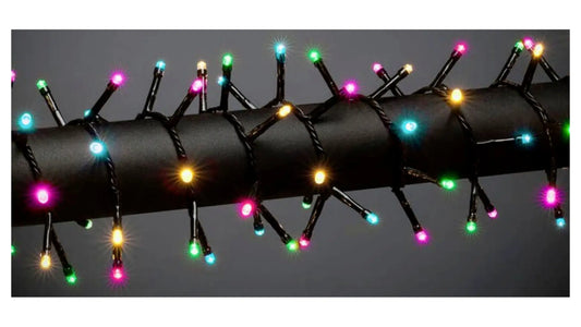 Konstsmide 3867-505 LED Minilichterkette 400 LEDs Bunt 13,78 m Schwarz