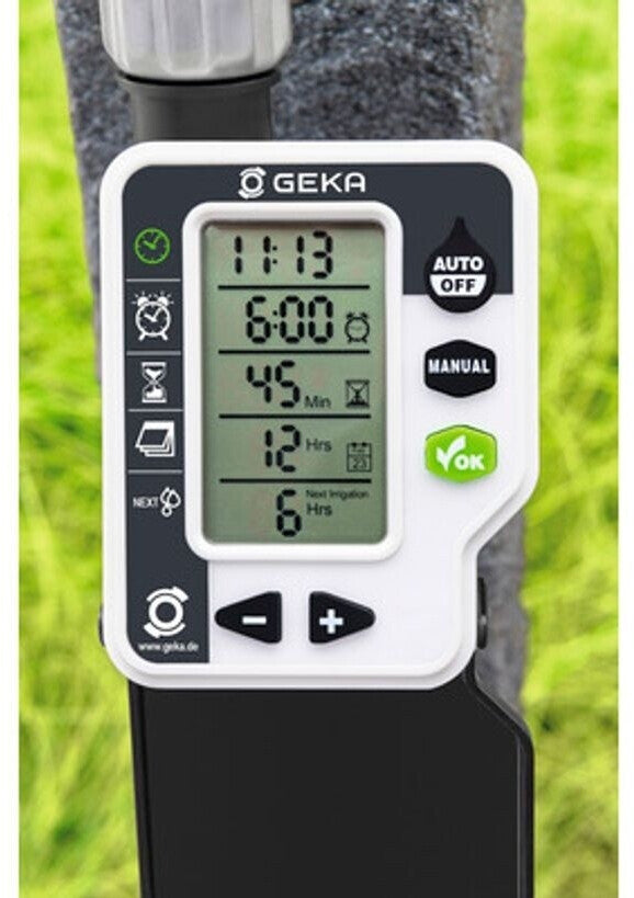 GEKA Bewässerungscomputer 17.0103.8 3/4” 1-240 min 2x1,5V