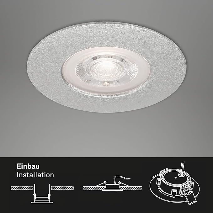 Briloner LED Einbauleuchten chrom-matt 3 x LED - Platine / 49 W (7047-034)