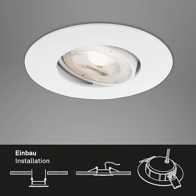 Briloner LED Einbauleuchten weiß 3 x LED - Platine / 5 W (7048-036)