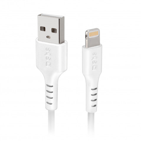 SBS USB – Lightning Kabel 3m weiss TECABLEUSBIP5389W Lade- und Datenkabel