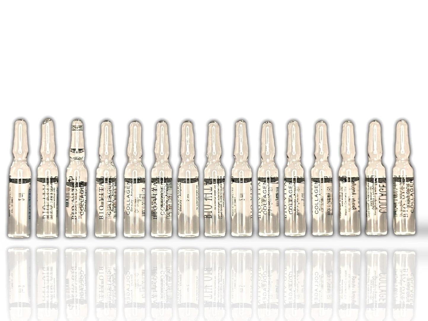 Original Luxuriöse Ampullen für strahlende Haut - 15 x 2ml Anti-Aging Regeneration für Dekollete, Hals & Gesicht Ampullen Anti-Aging (Collagen)