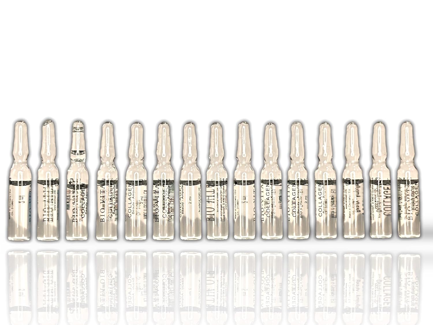 Original Luxuriöse Ampullen für strahlende Haut - 15 x 2ml Anti-Aging Regeneration für Dekollete, Hals & Gesicht Ampullen Anti-Aging (Collagen)