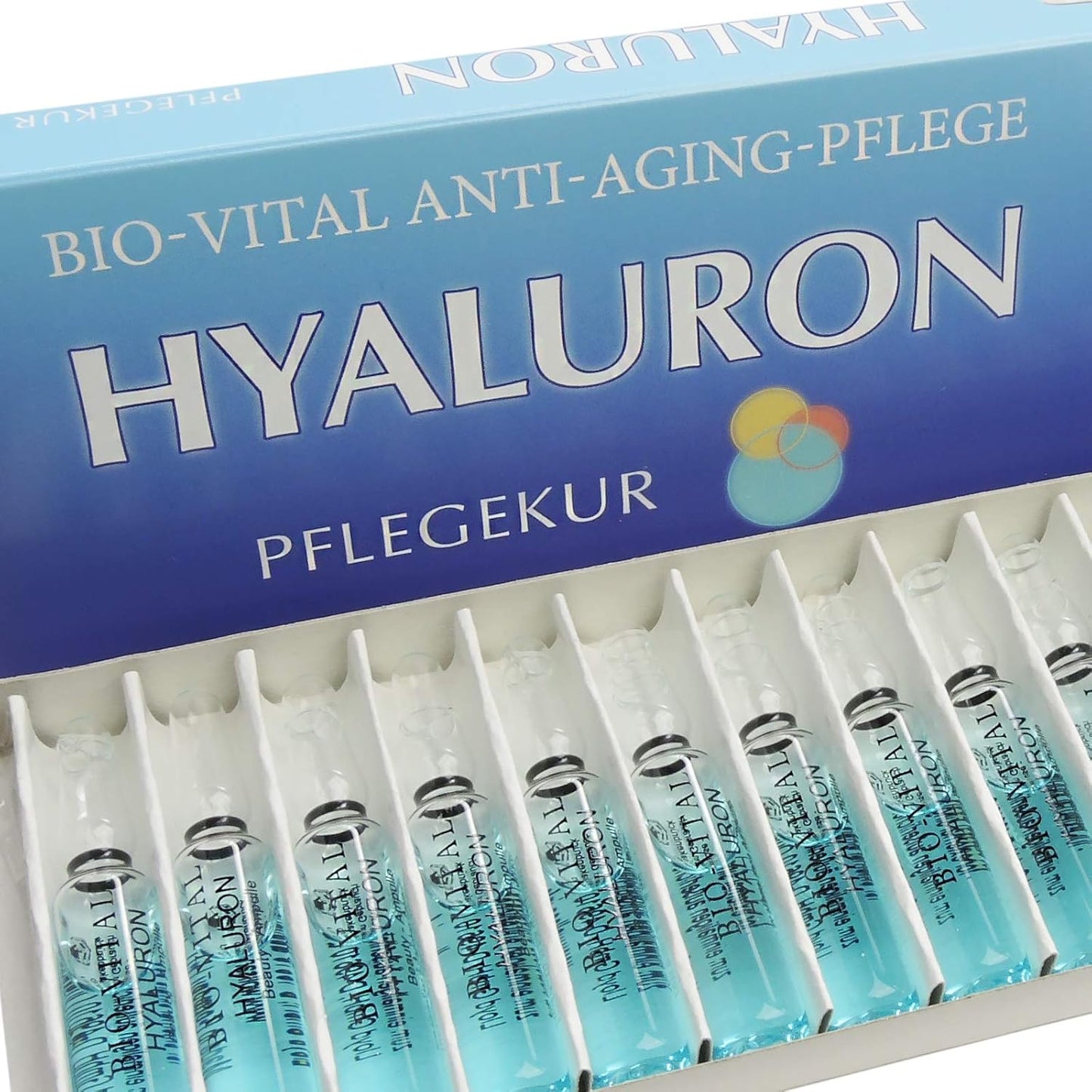 Hyaluron Bio Vital Anti Aging Pflegekur 30 ml hochkonzentrierte Hyaluronsäure, 15 Ampullen á 2 ml, gegen Falten Made in Germany von STREHLER DESIGN